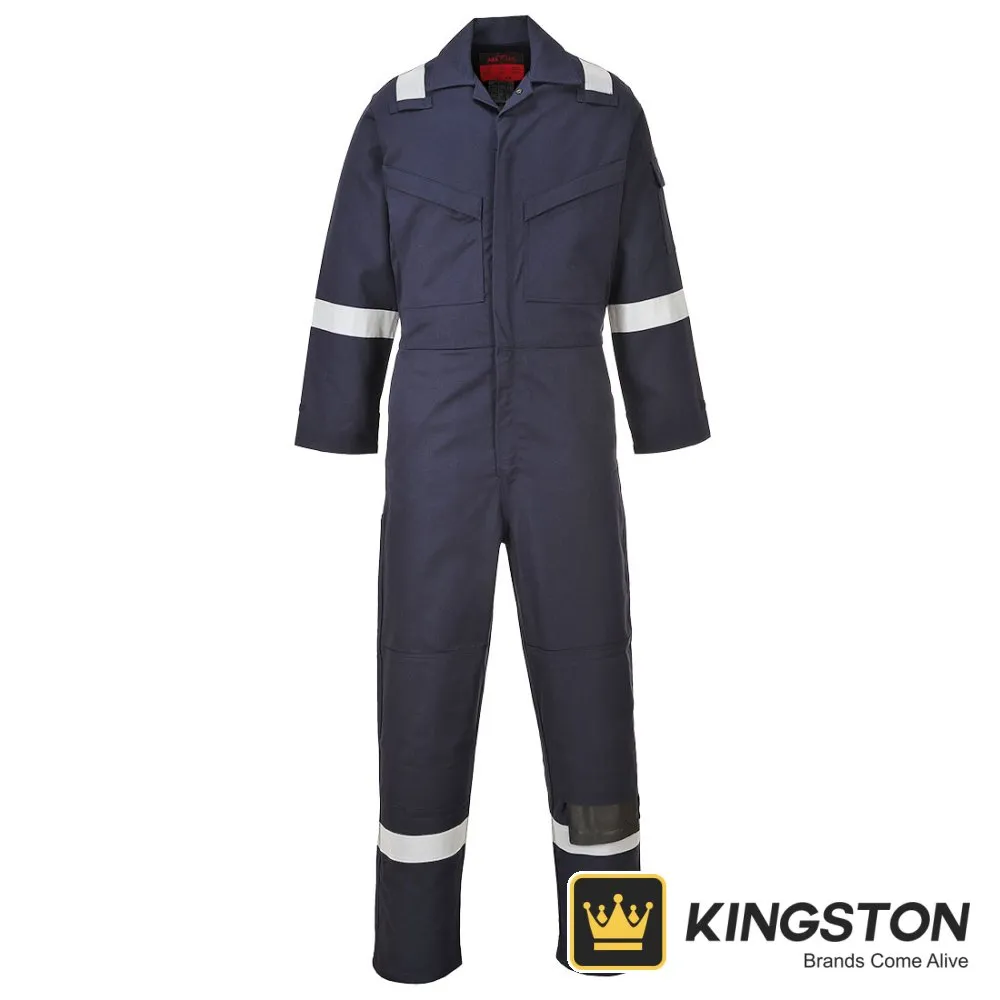 Portwest Araflame Work Lightweight FR Coverall in Navy