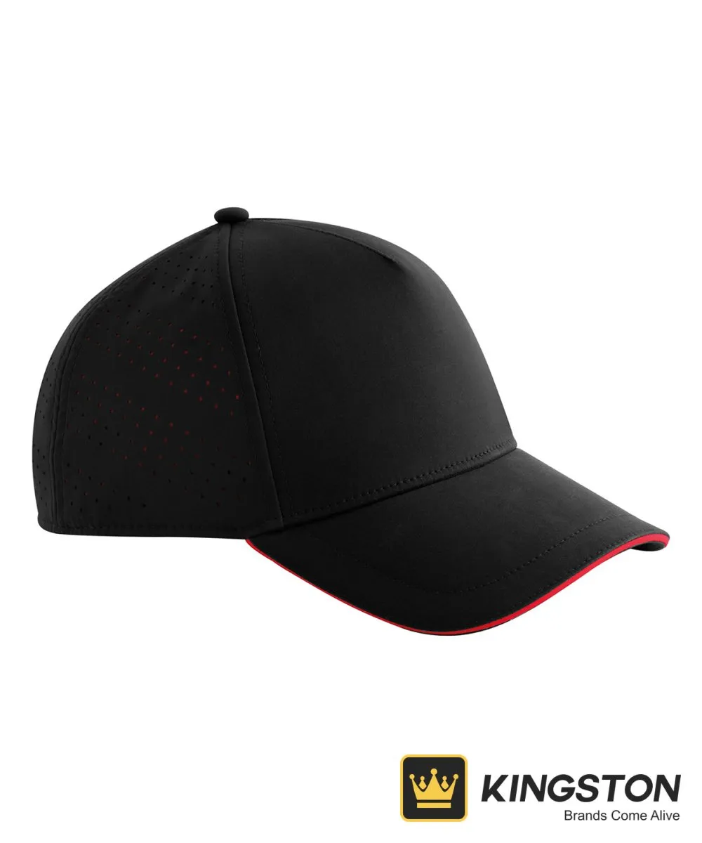 Beechfield Accelerate Cap in Black/Red