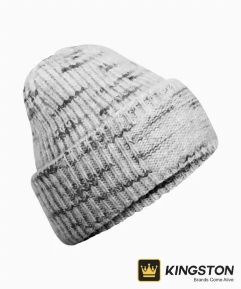 Beechfield Chunky Knit Reverse Patch Beanie