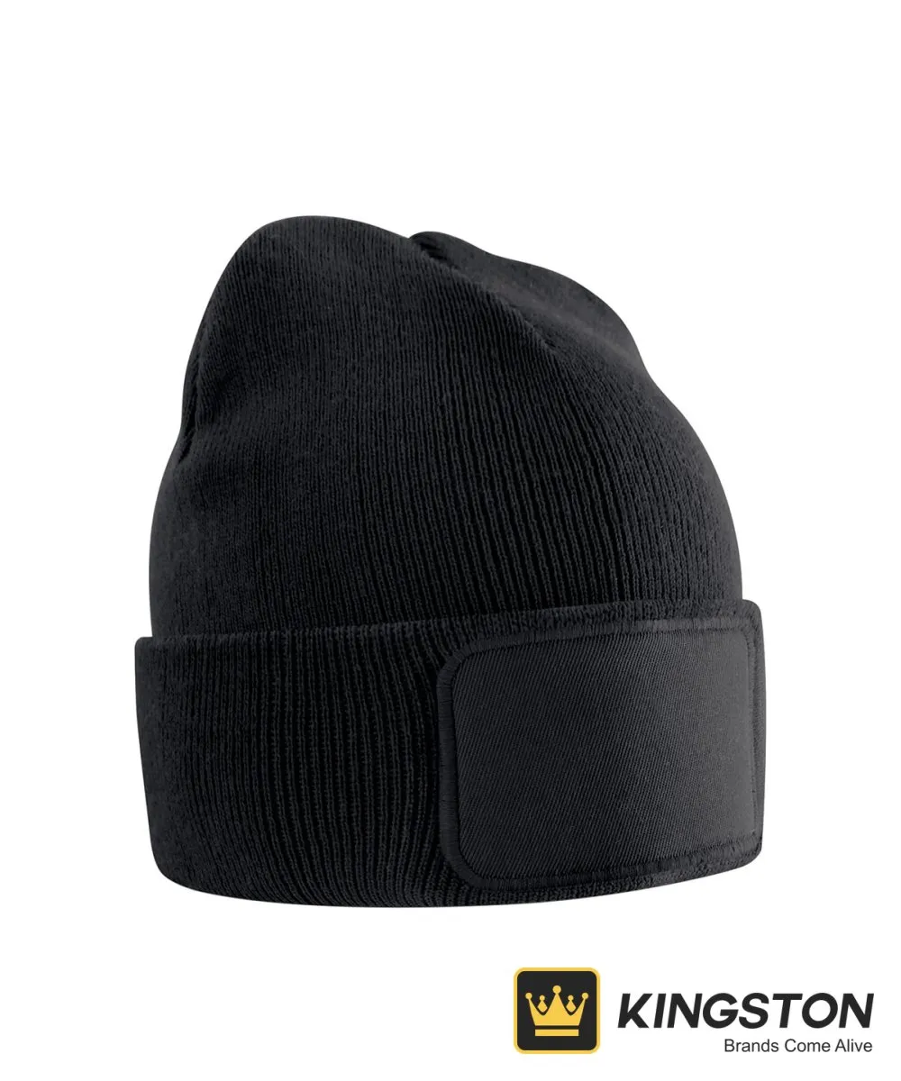 Beechfield Kids Original Patch Beanie in Black