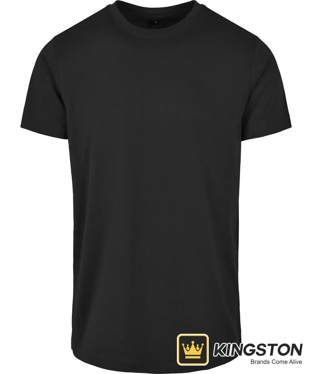 Build Your Brand Basic Basic Round Neck Tee in Black