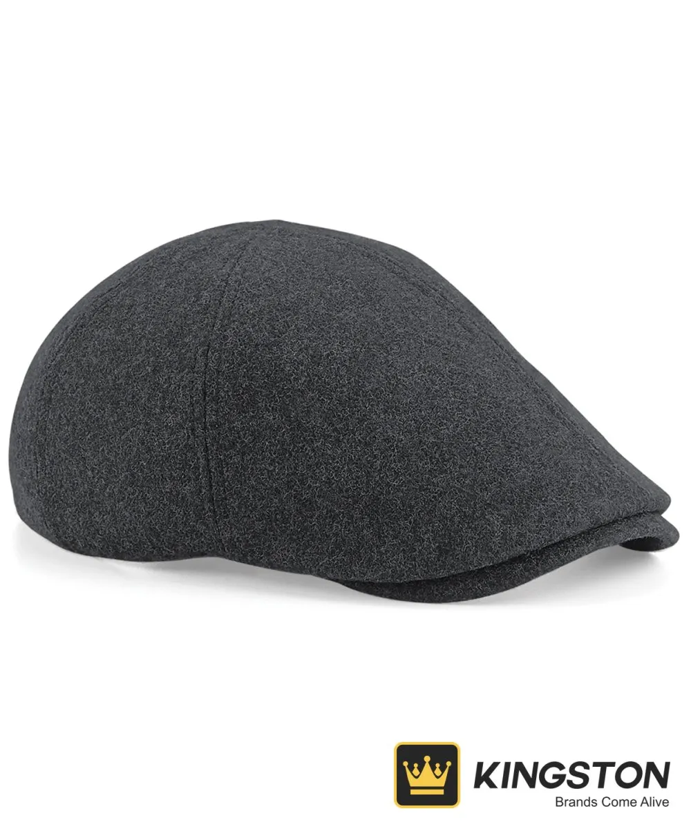Beechfield Melton Wool Ivy Cap in Charcoal Marl