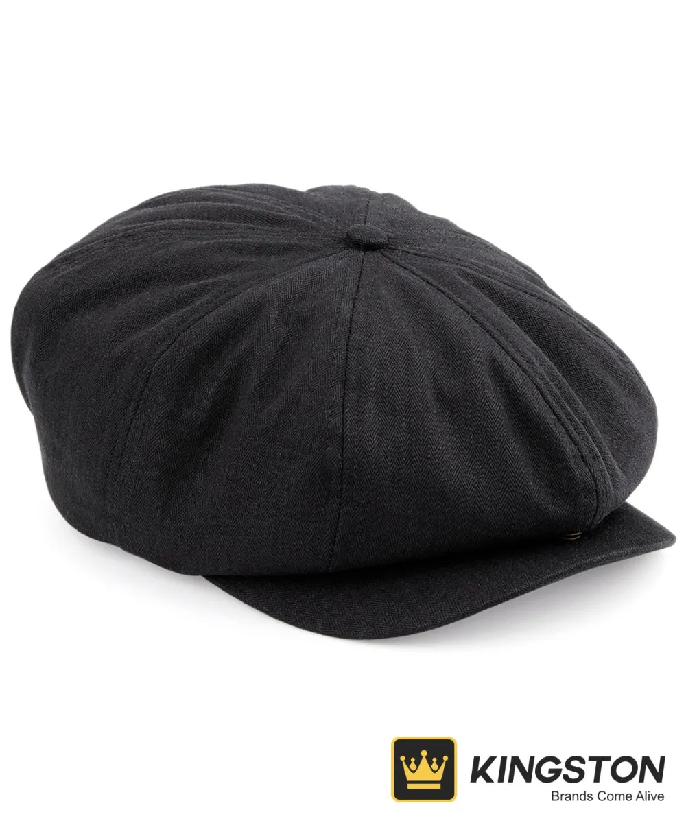 Beechfield Newsboy Cap in Black