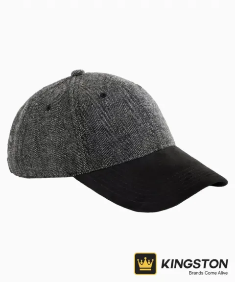 Beechfield Suede Peak Herringbone Cap