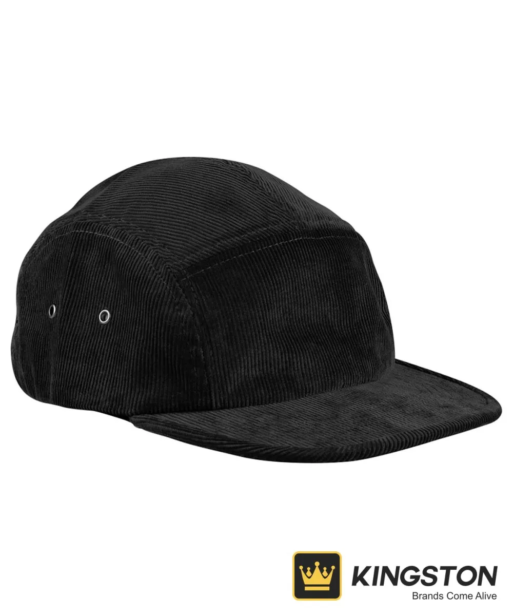 Beechfield EarthAware® Organic Cord Camper Cap in Black