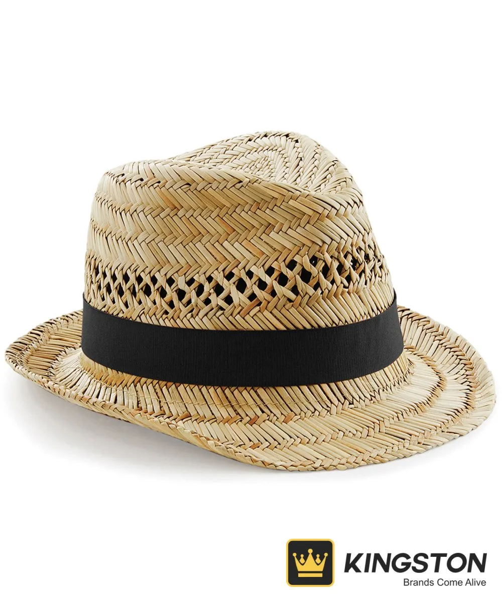 Beechfield Straw Summer Trilby in Natural