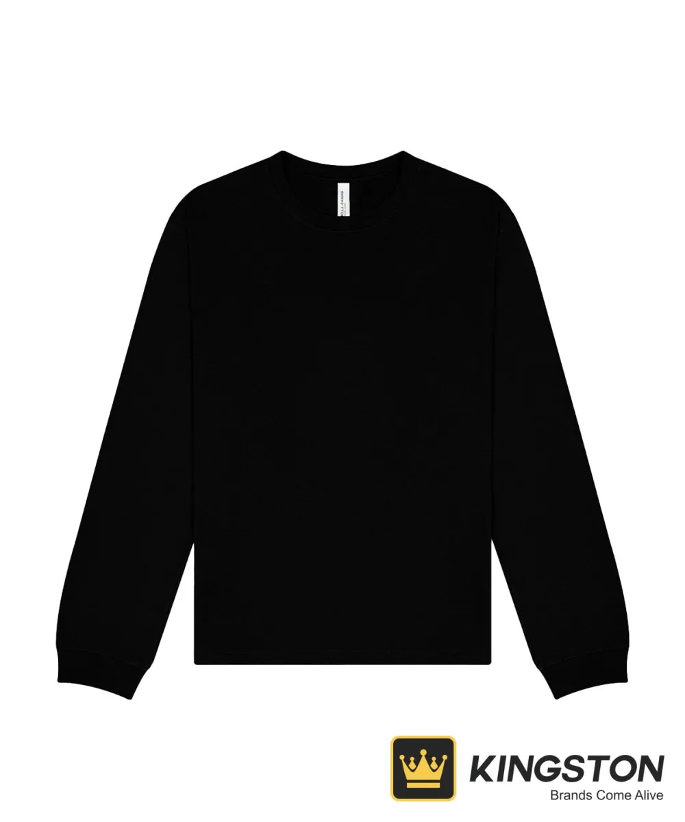 Bella+Canvas Unisex Long Sleeve Heavy Tee in Black