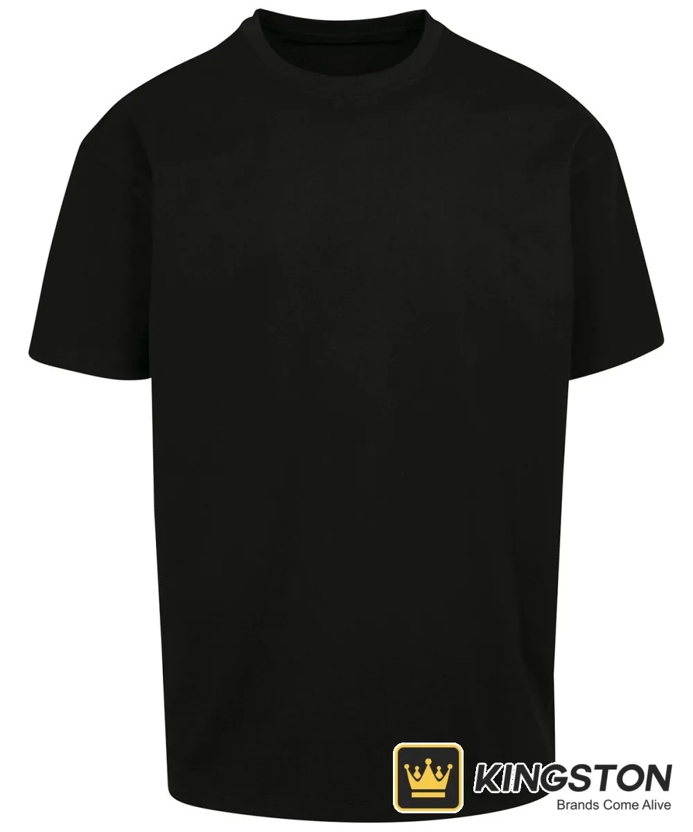 Build Your Brand Heavy Oversized Tee in Black
