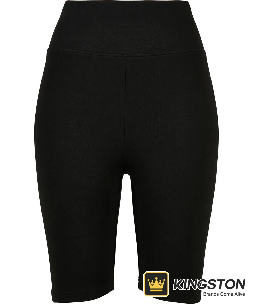 Build Your Brand Women's High Waist Cycle Shorts in Black