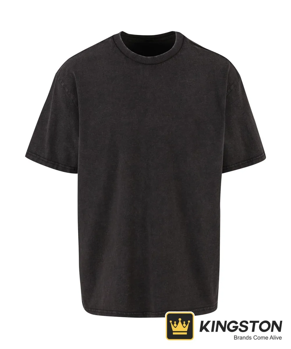 Build Your Brand Vintage Heavy Loose Tee in Black