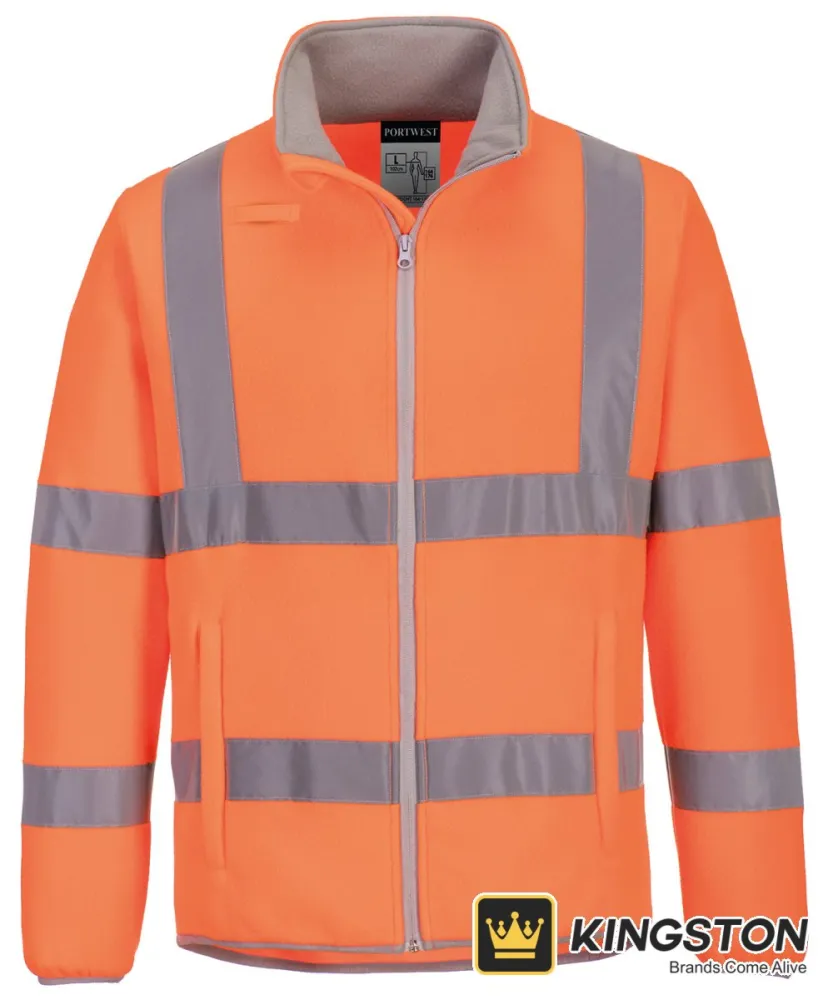 Portwest Eco Hi-Vis Fleece Jacket in Orange