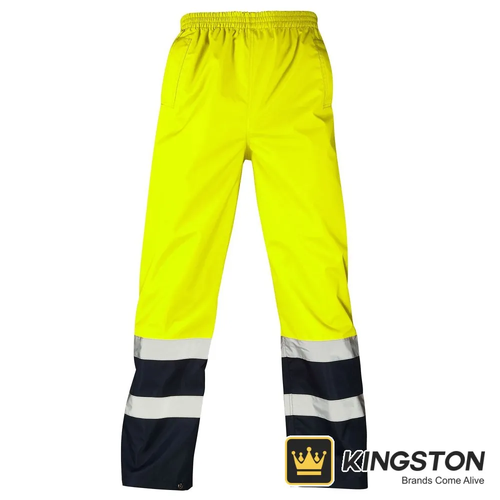 Supertouch Hi-Vis Two Tone Overtrousers in Yellow/Navy