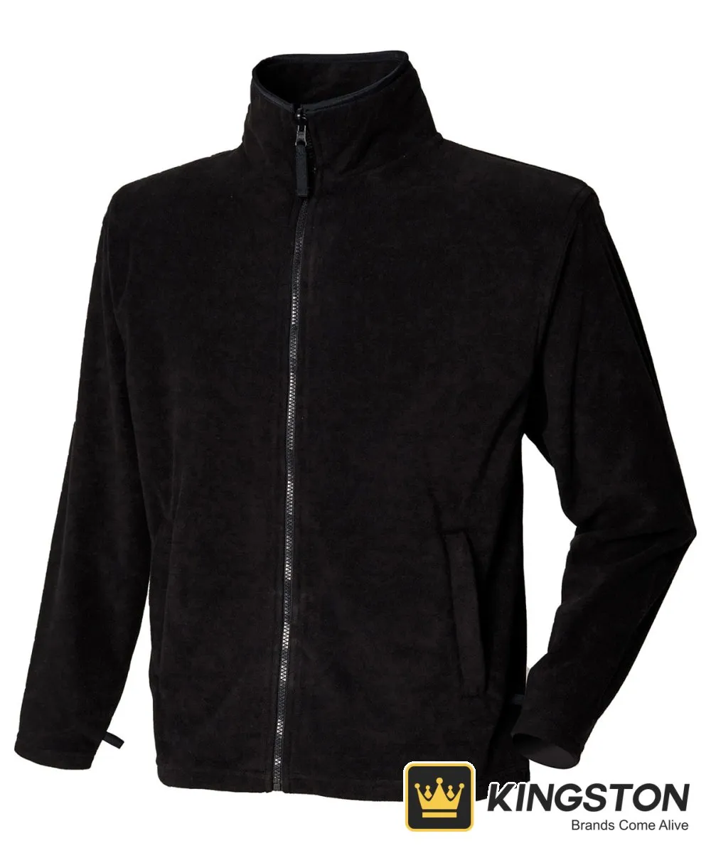 Henbury Microfleece Jacket in Black