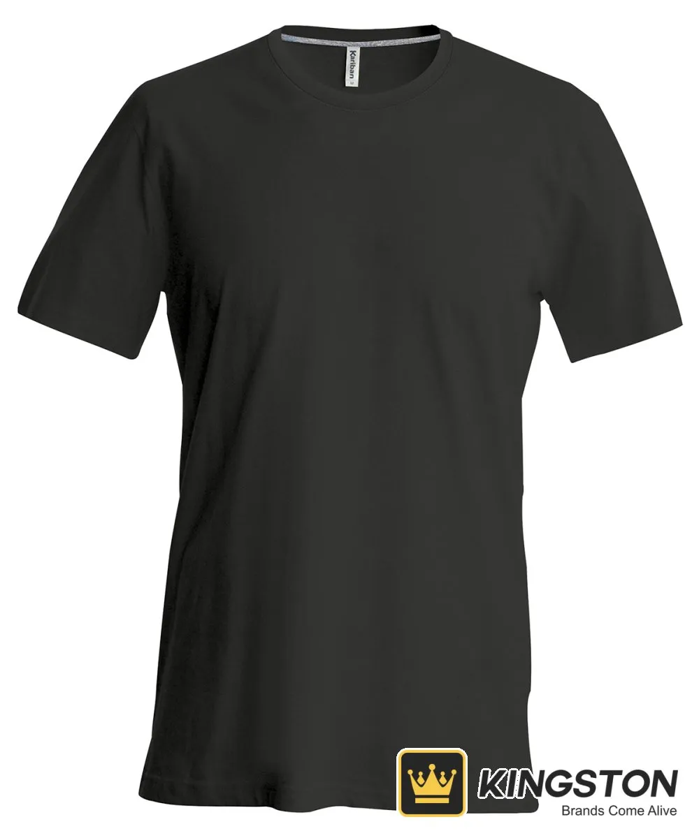 Kariban Short-Sleeved Crew Neck T-Shirt in Black