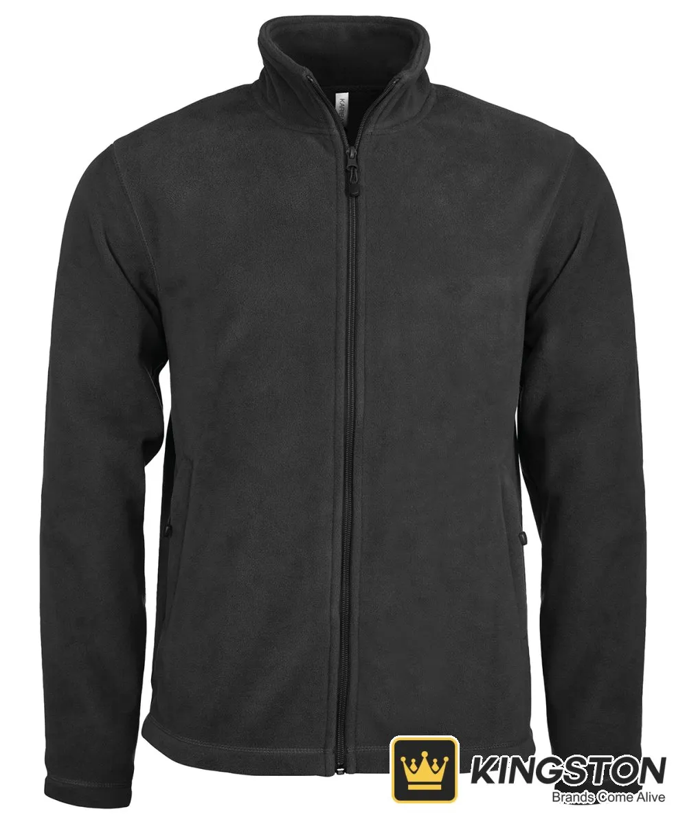 Kariban Heavyweight Zip-Through Microfleece in Black