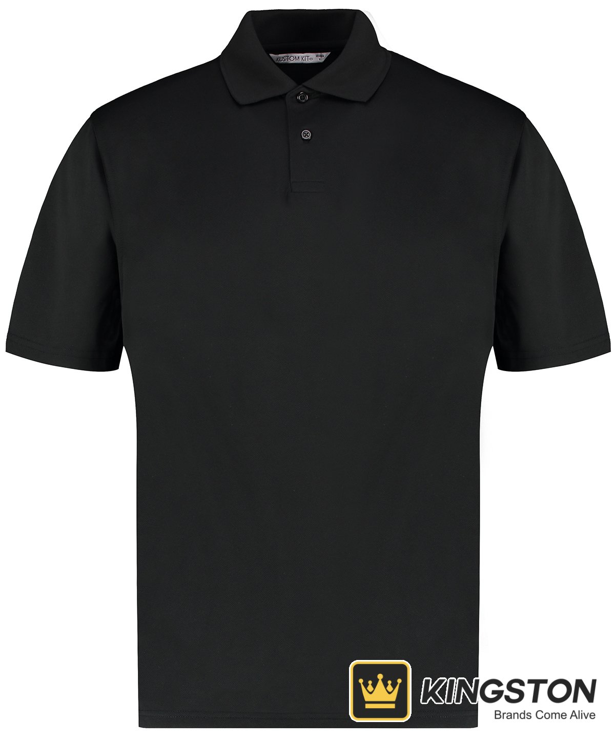 Kustom Kit Superwash 60° Cooltex Plus Piqué Polo in Black