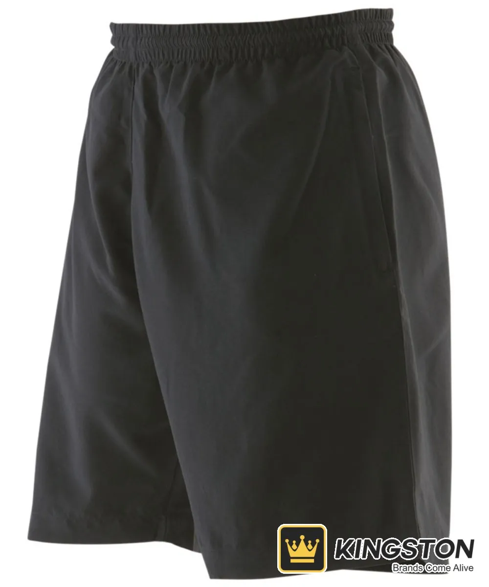 Finden & Hales Microfibre Shorts in Black