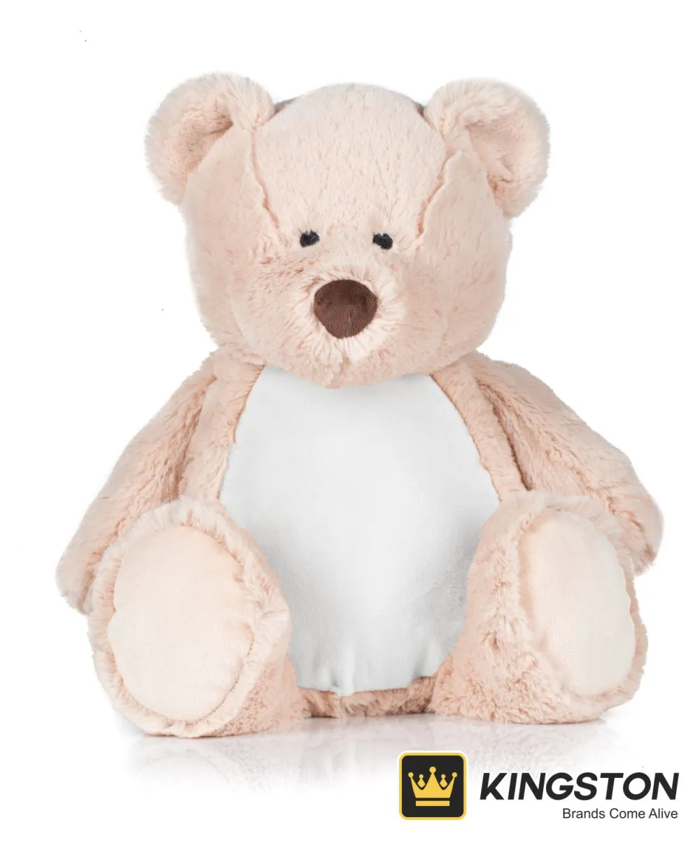 Mumbles Zippie Teddy in Mid Brown