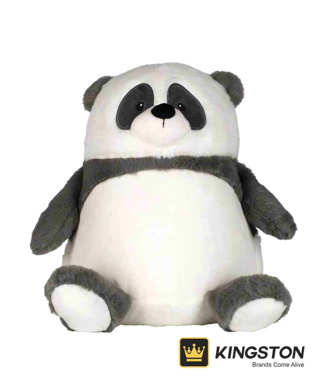 Mumbles Zippie Panda in Grey/White