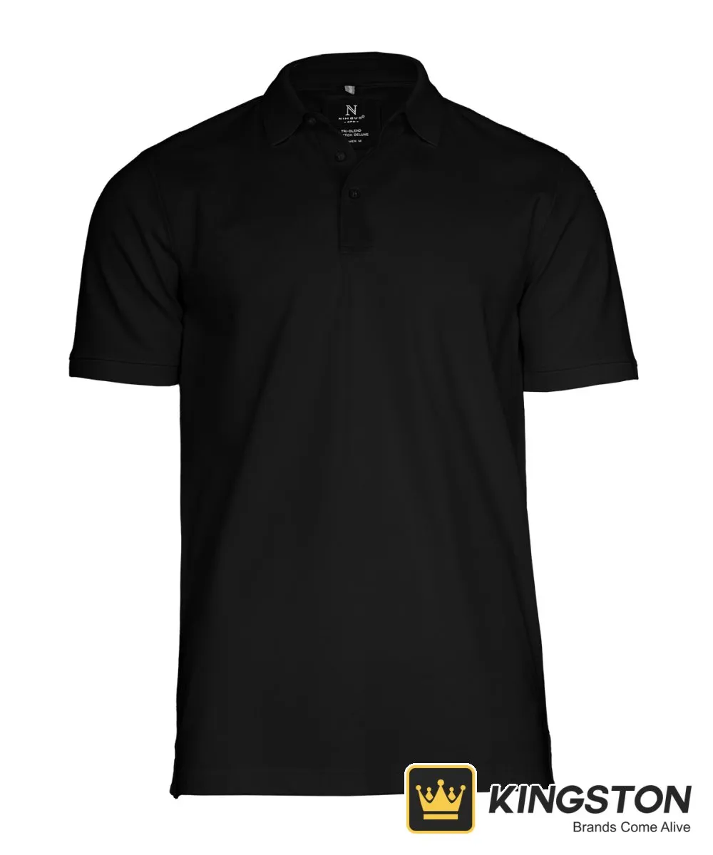 Nimbus Altavista Tri-Blend Deluxe Polo in Black