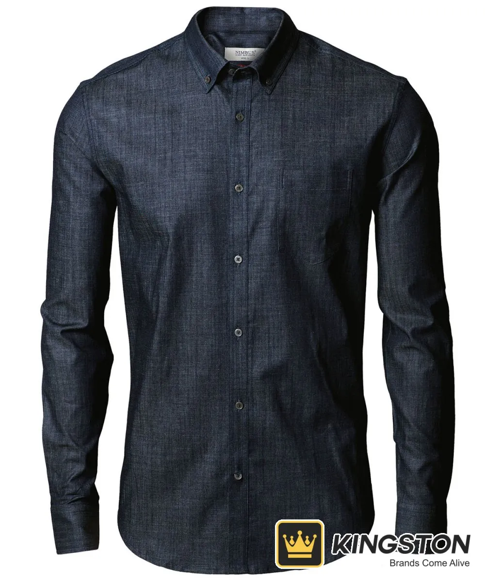 Nimbus Torrance Slim Fit Denim Shirt in Indigo Blue