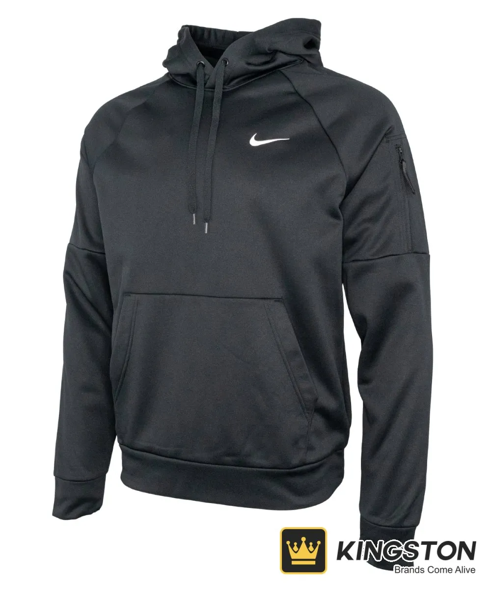 Nike Men's Pullover Fitness Hoodie in Black/Black/White
