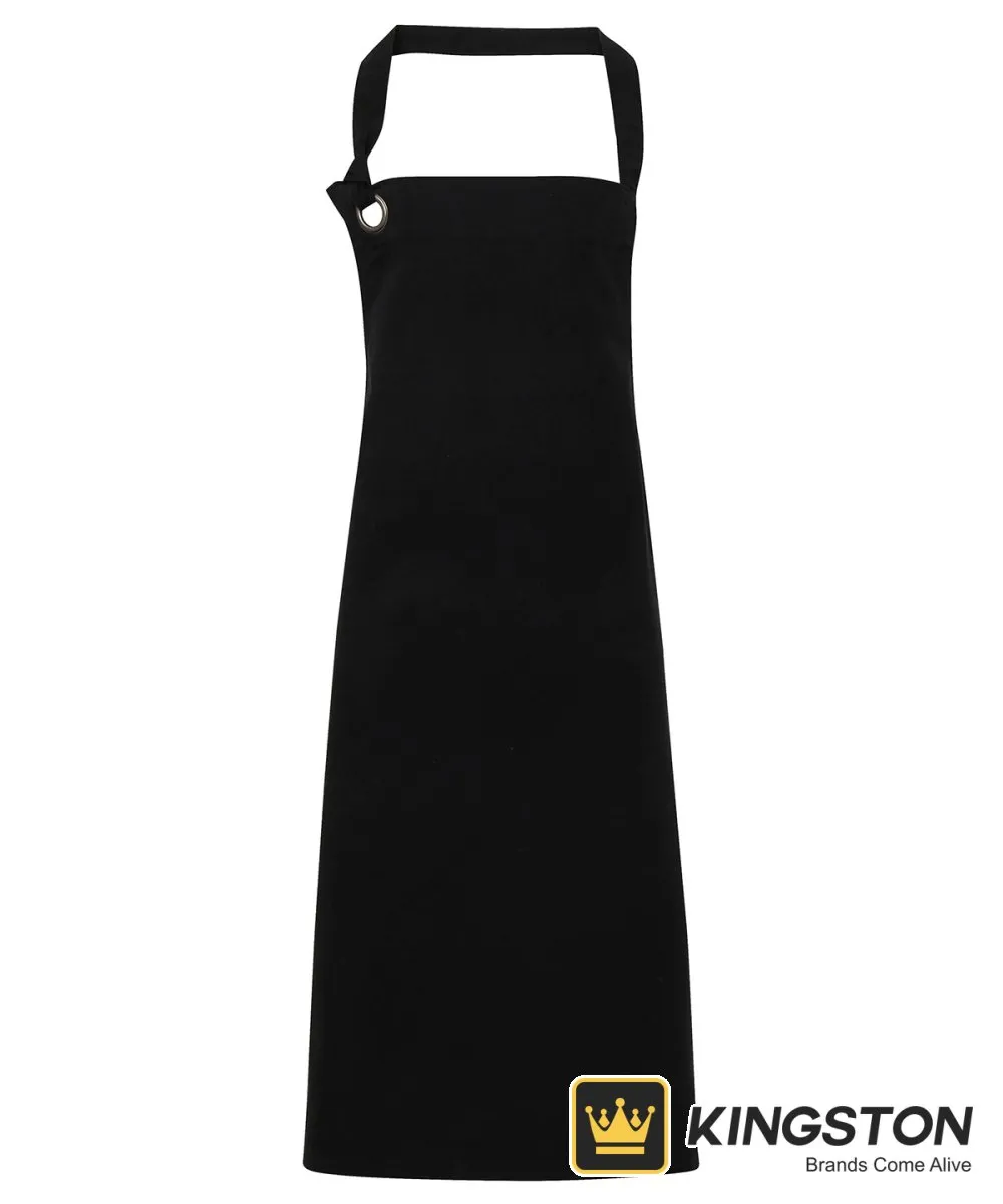 Premier Calibre Heavy Cotton Canvas Bib Apron in Black
