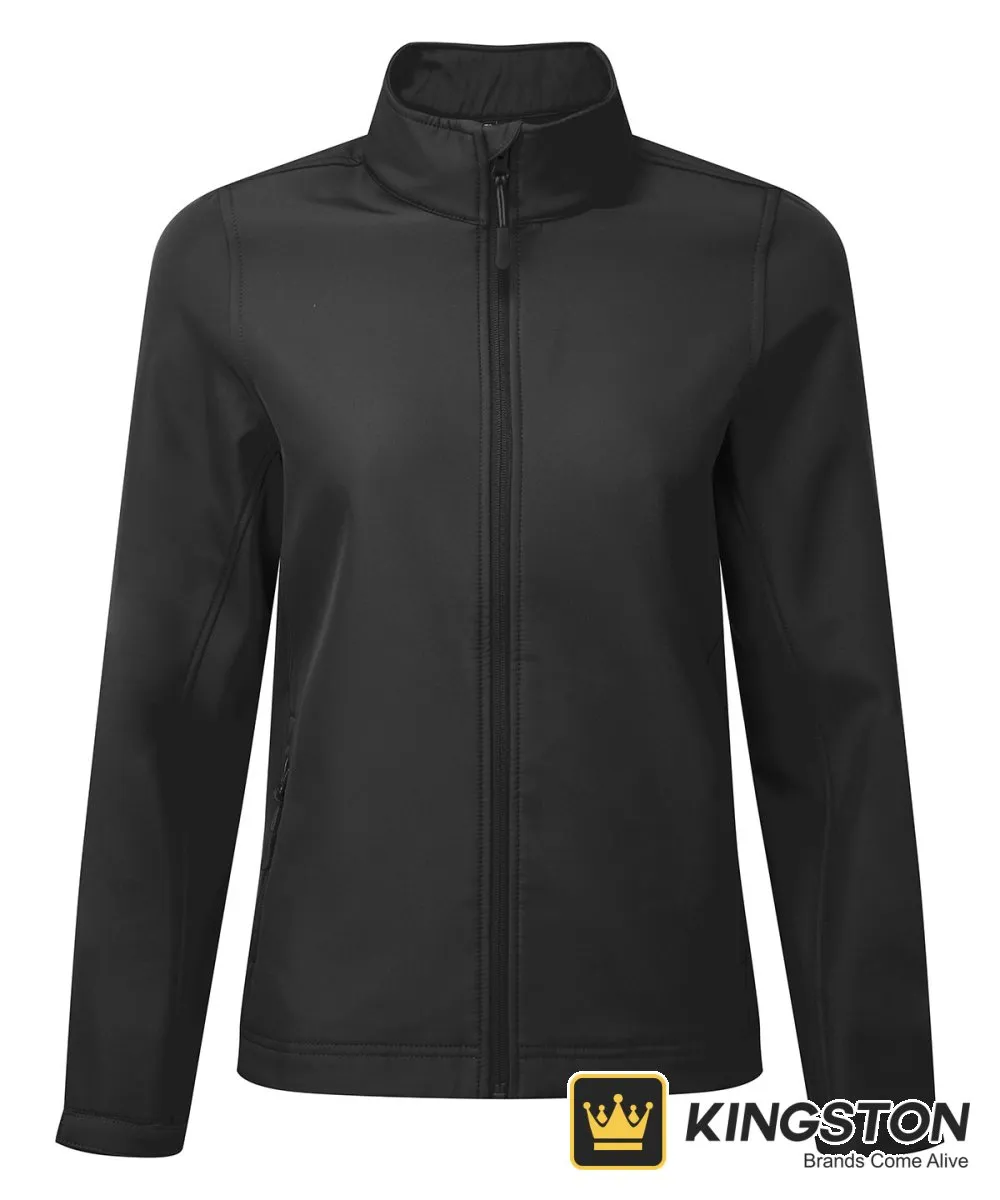 Premier Women's Windchecker Printable Softshell in Black