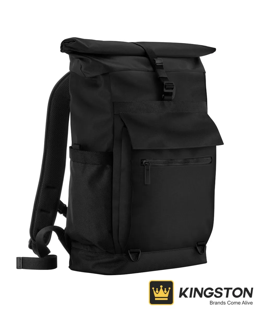 Quadra Axis Roll-Top Backpack in Black