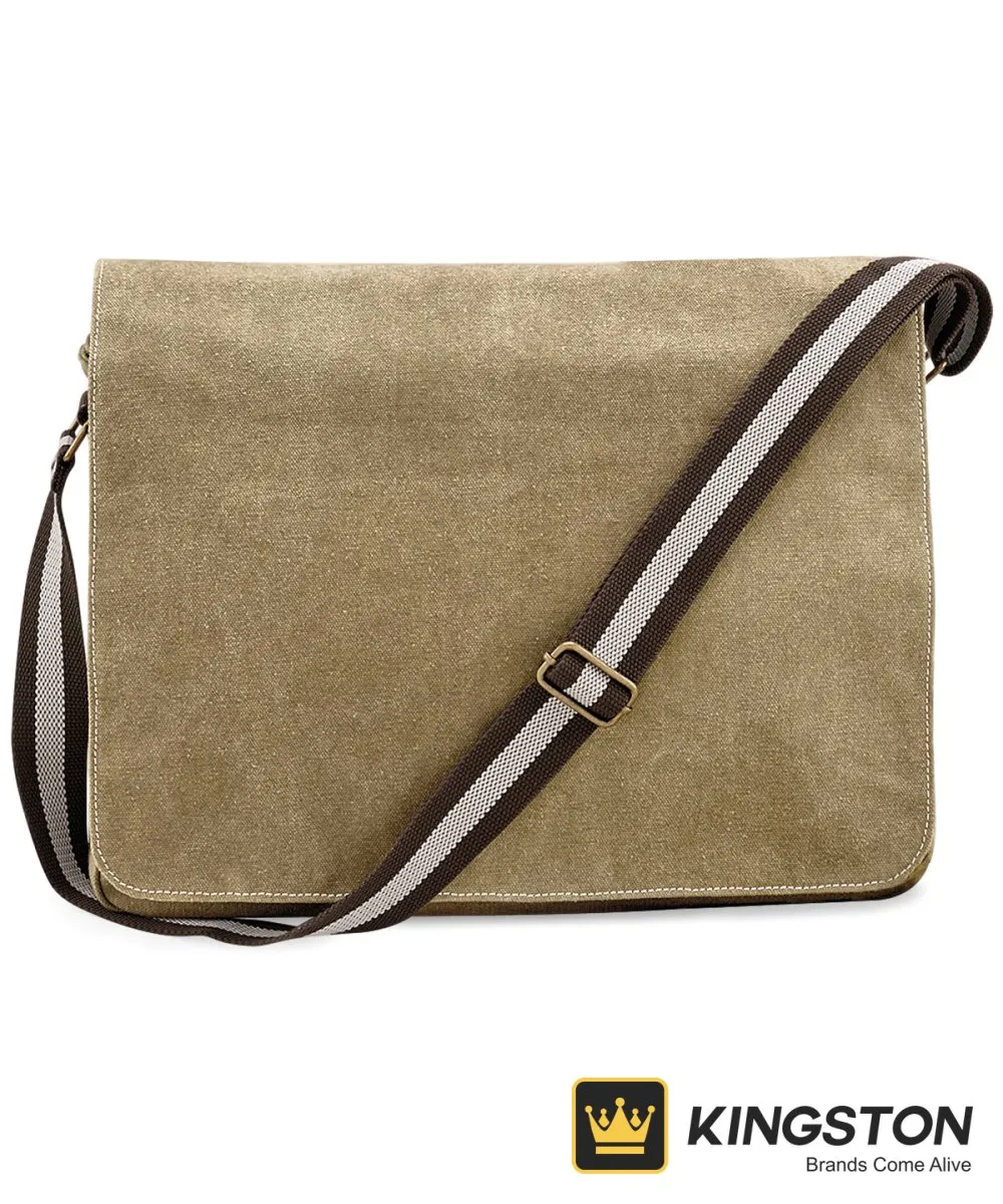Quadra Vintage Canvas Despatch Bag in Sahara