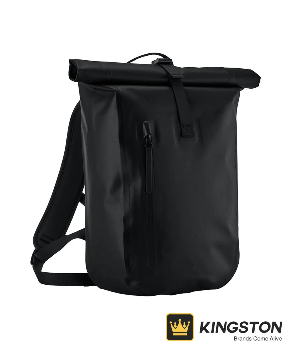 Quadra Waterproof Roll-Top Lite Bag in Black