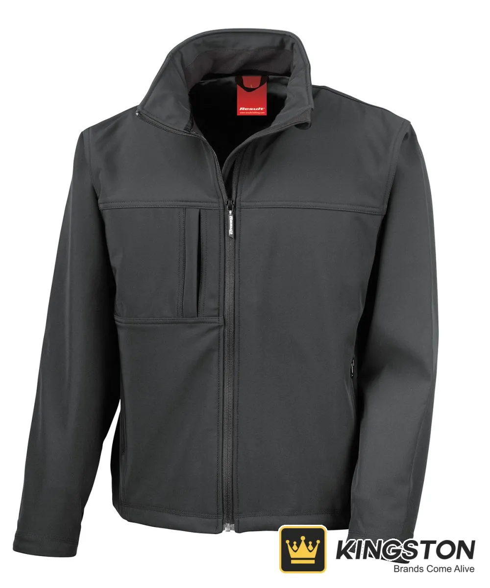 Result Classic Softshell Jacket in Black