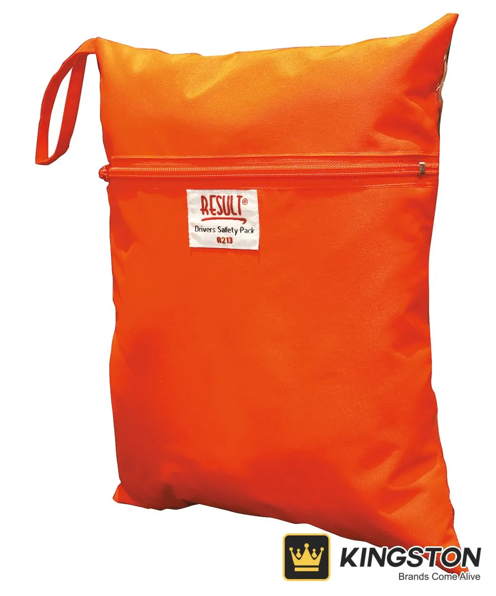Result Safety Vest Storage Bag in Fluorescent Orange