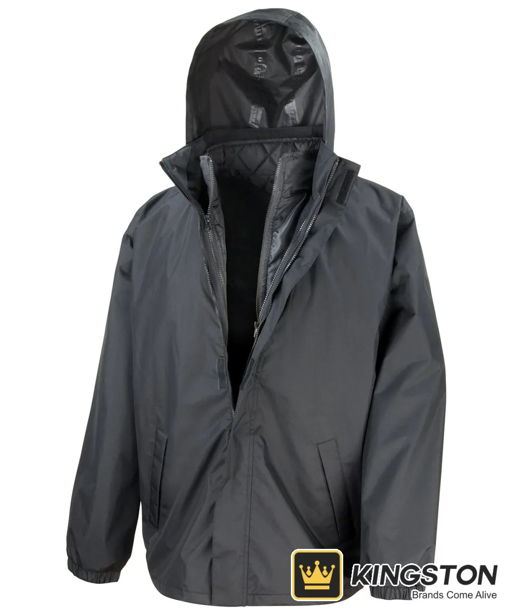 Result Core 3-in-1 Jacket with Bodywarmer in Black