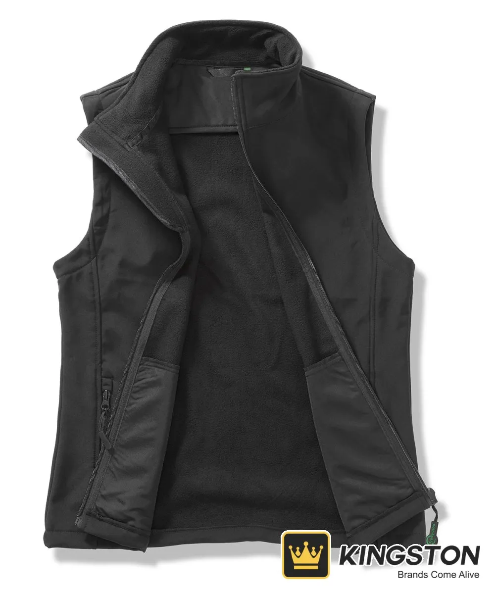 Result Core Printable Softshell Bodywarmer in Black/Black