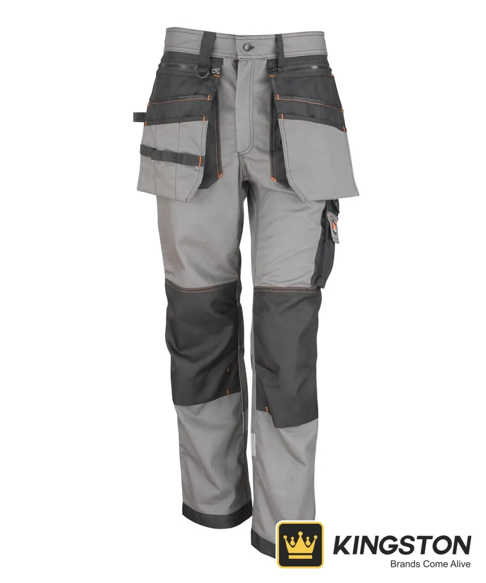 Result Work-Guard X-Over Holster Trousers in Grey/Black
