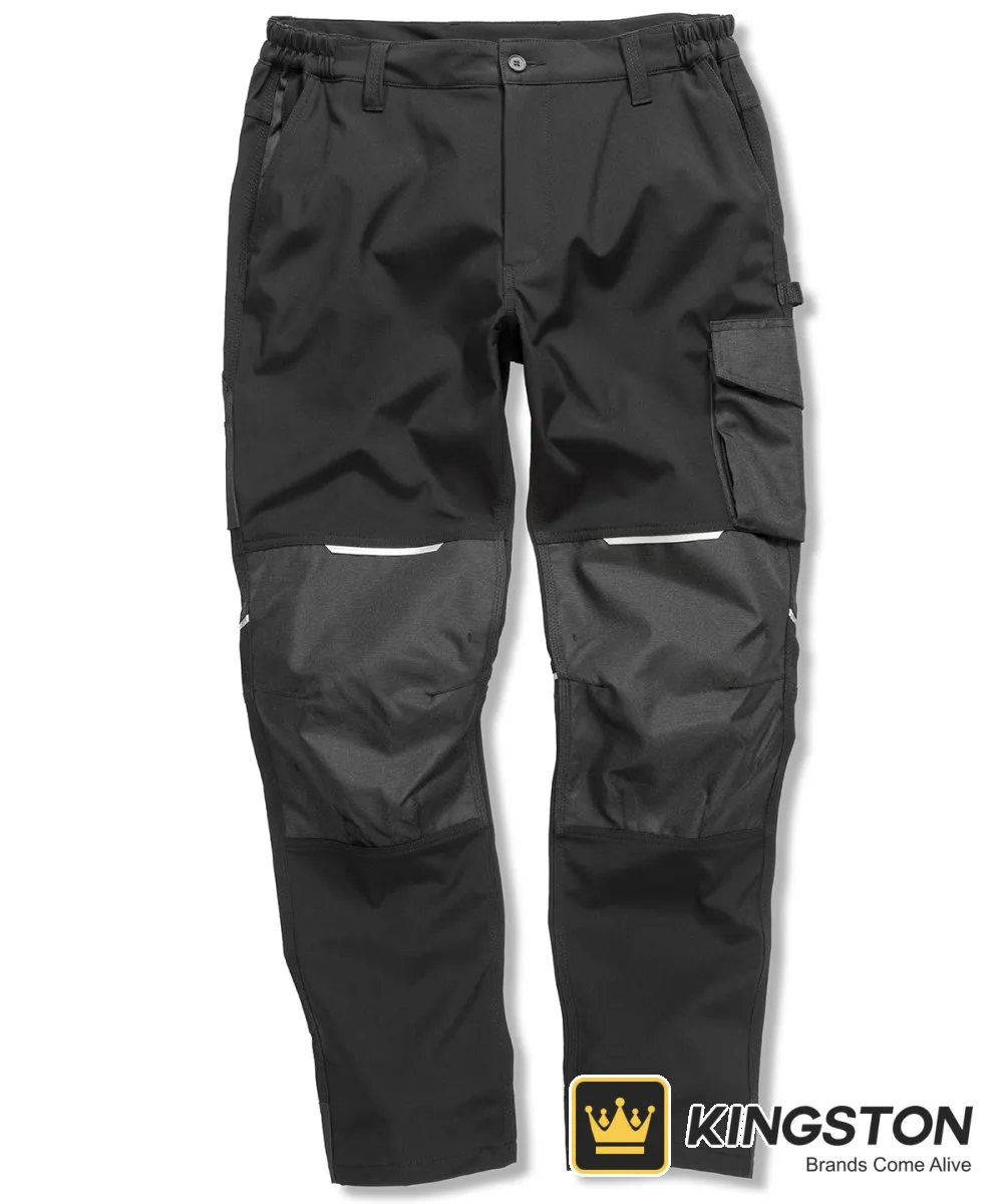 Result Slim Softshell Work Trouser in Black