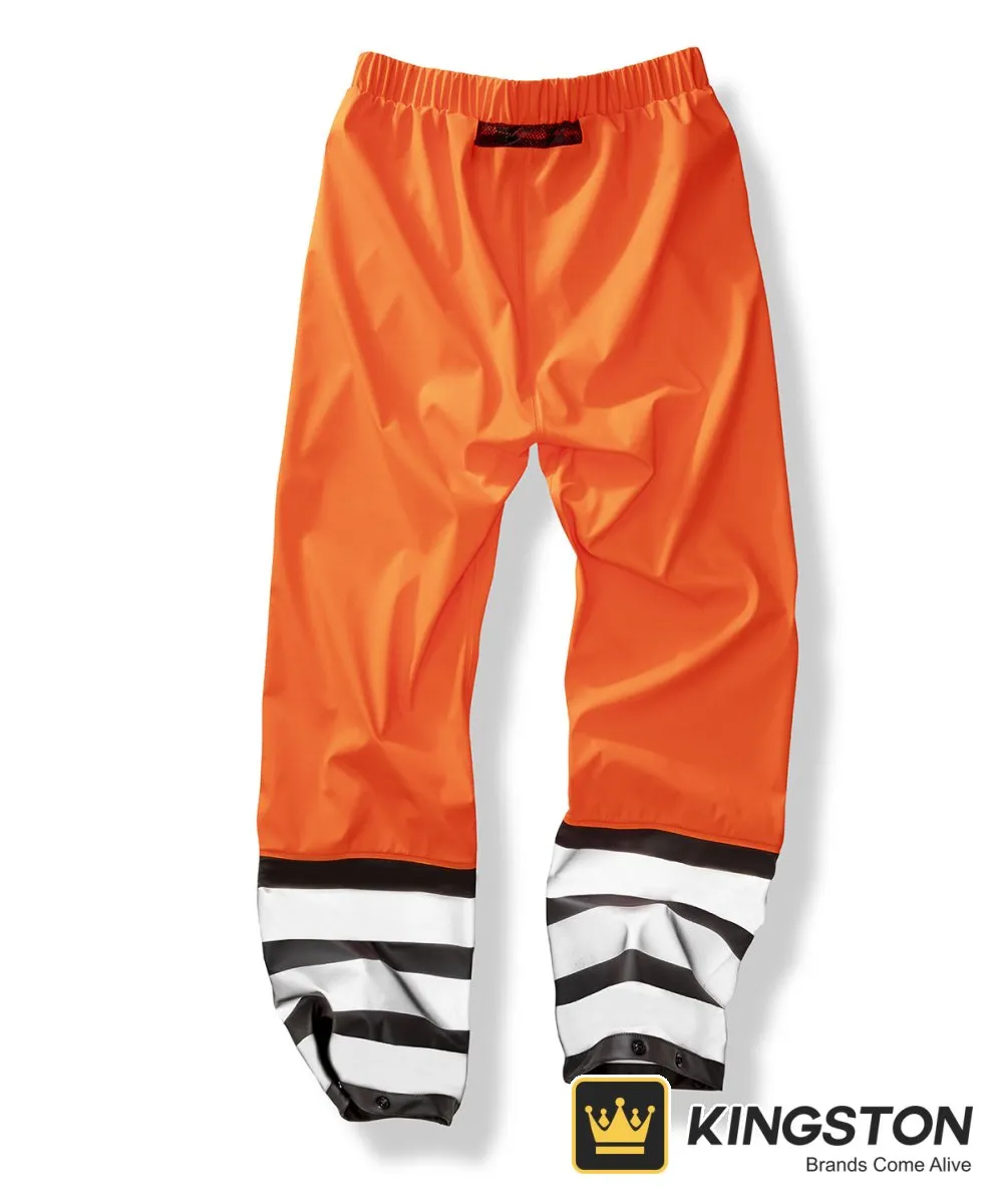 Result Heavy-Duty Prism PU Safe-Dry Trousers in Fluorescent Orange/Black