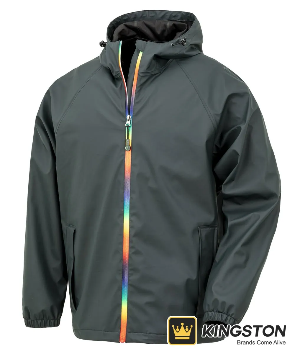 Result Prism PU Waterproof Jacket in Black Olive