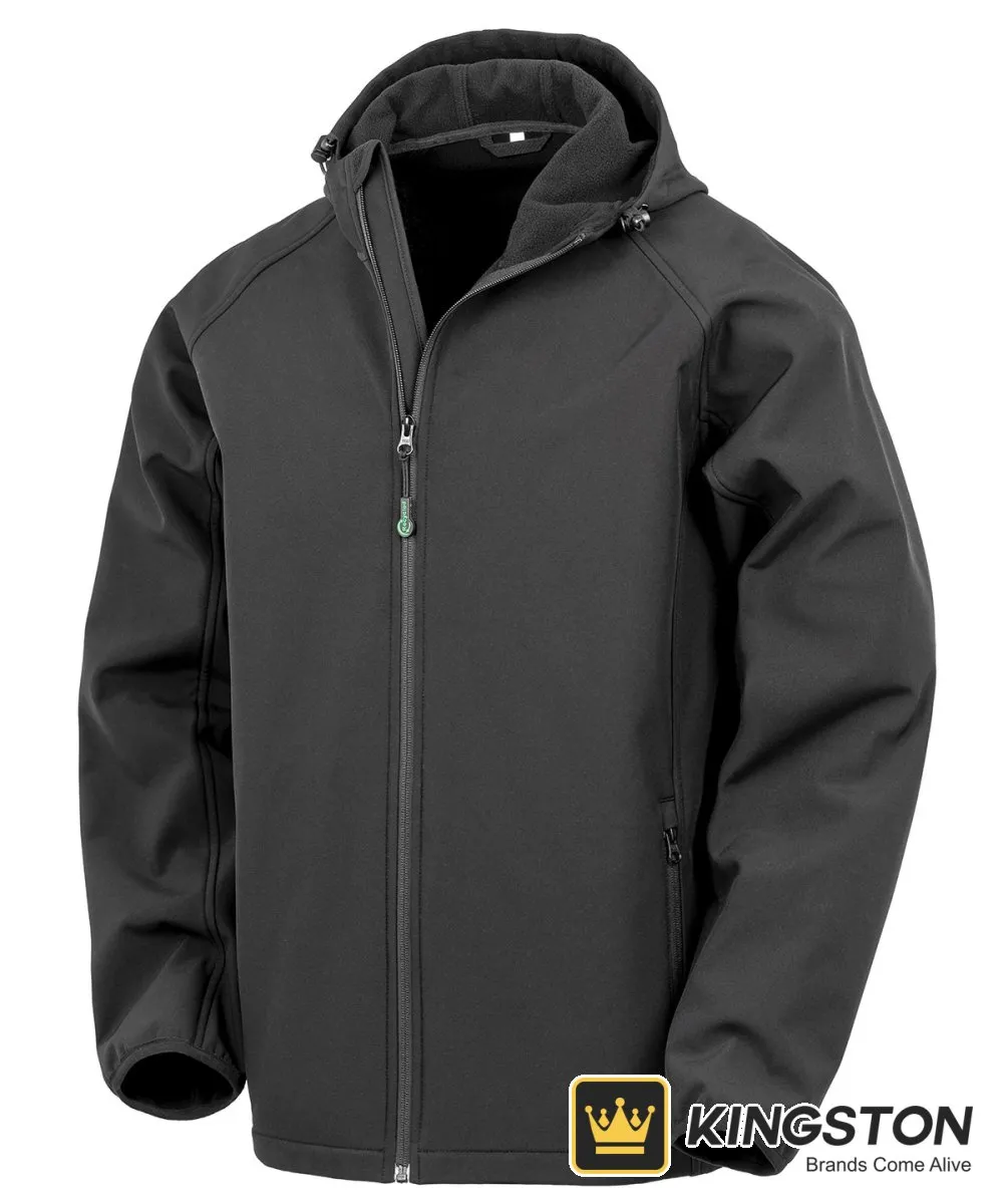 Result Recycled 3-Layer Hooded Softshell in Black