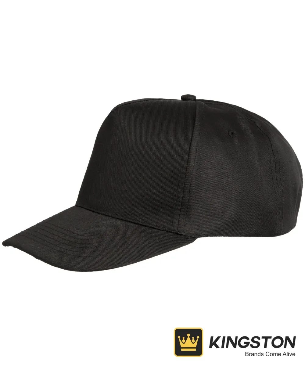 Result Houston 5-Panel Printer's Cap in Black