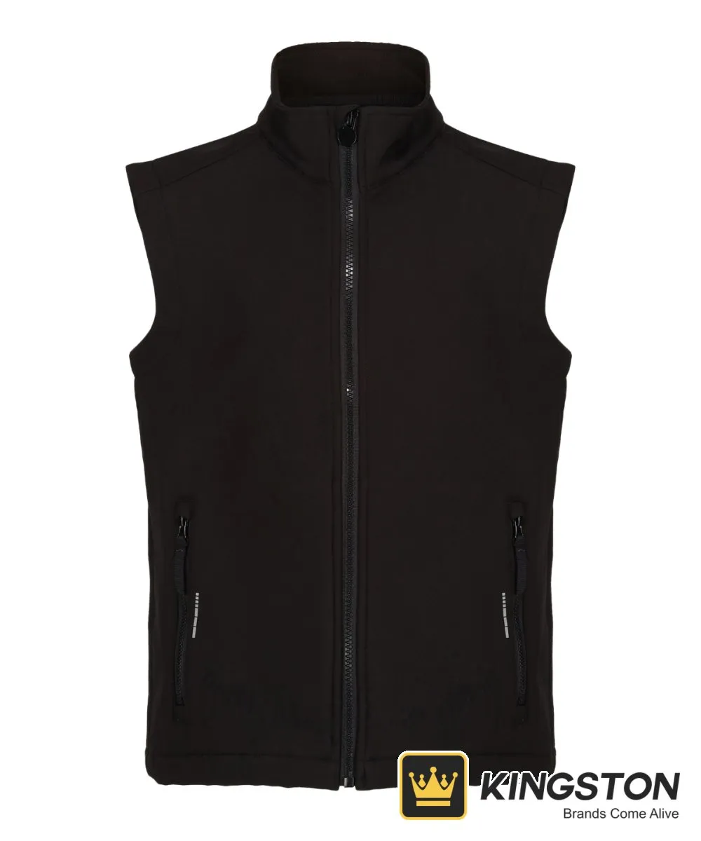 Regatta Junior Ablaze Softshell Bodywarmer in Black/Black