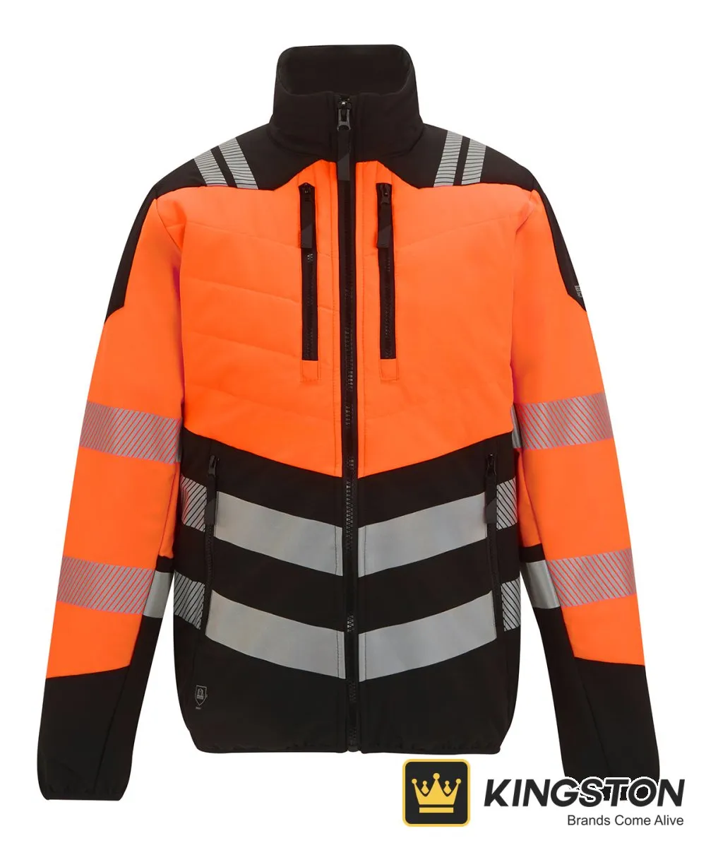 Regatta Hi-Vis X-Pro Hybrid Jacket in Black/Orange