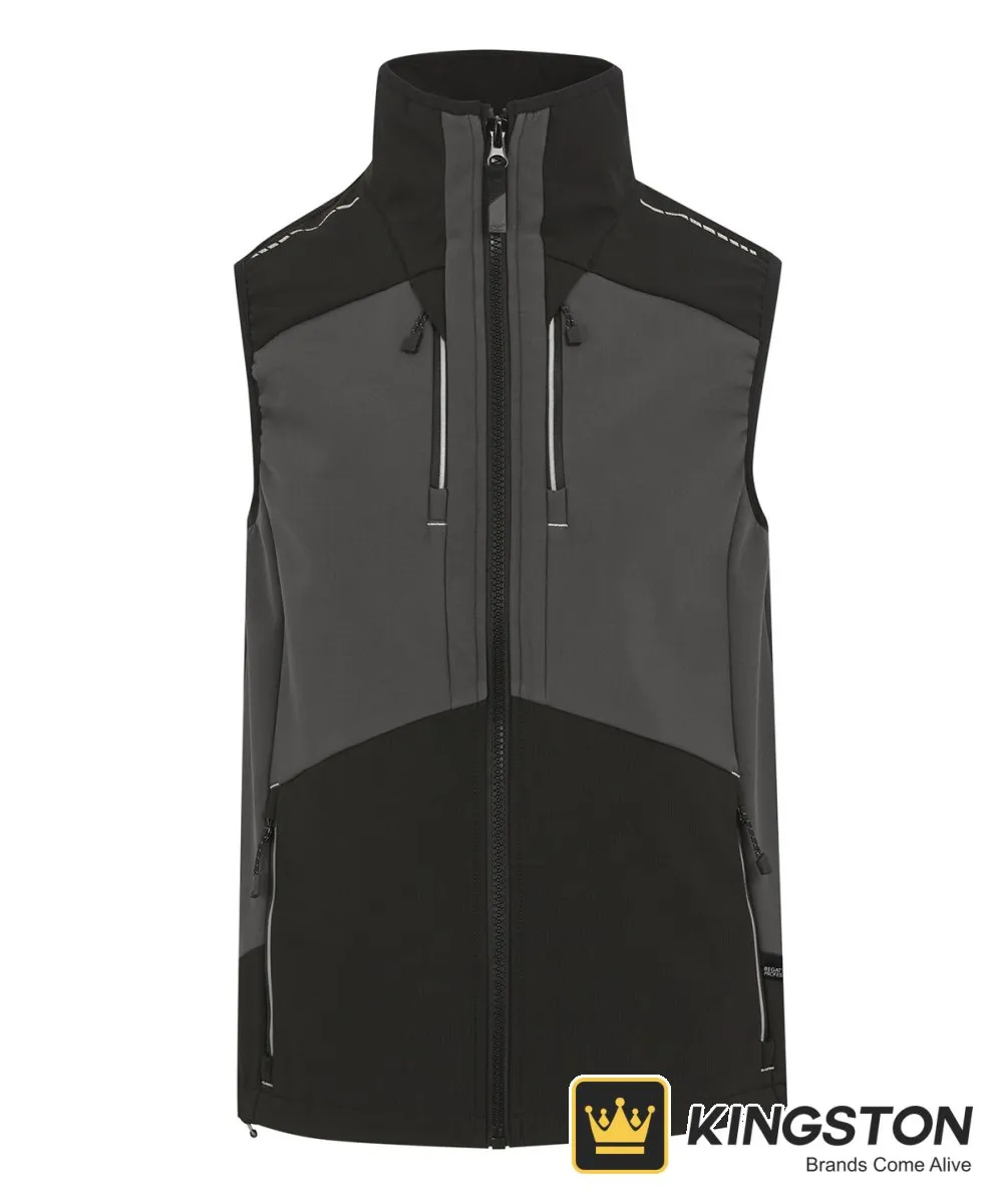 Regatta Professional 4-Tex Stretch 3-Layer Softshell Bodywarmer in Slate Grey/Black