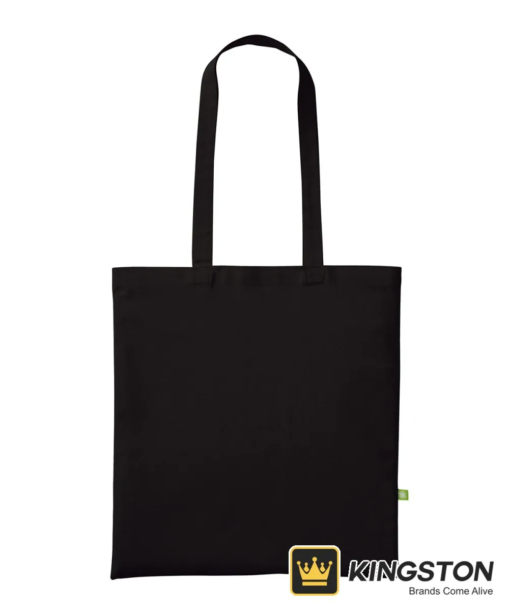 Nutshell Organic Cotton Shopper Long Handle in Black