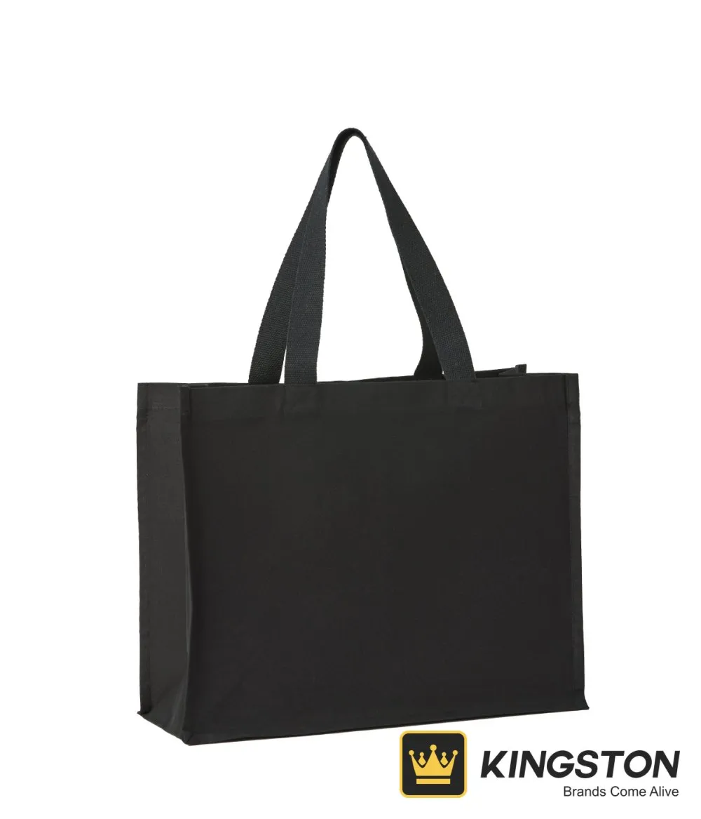 Nutshell Recycled Premium Canvas Stand-Up Shopper in Black