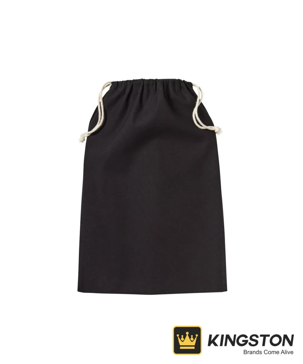 Nutshell Recycled Cotton Stuff Bag in Black