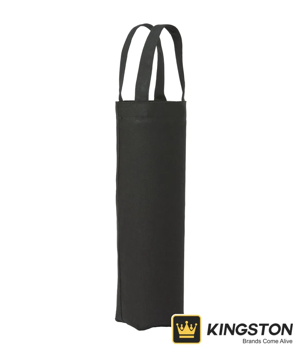 Nutshell Recycled Canvas Bottle Bag in Black