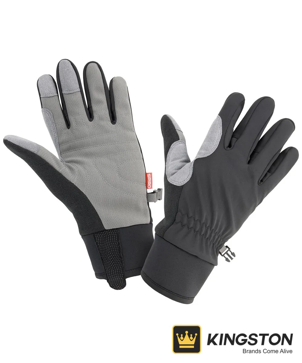 Spiro Long Glove in Black/Grey