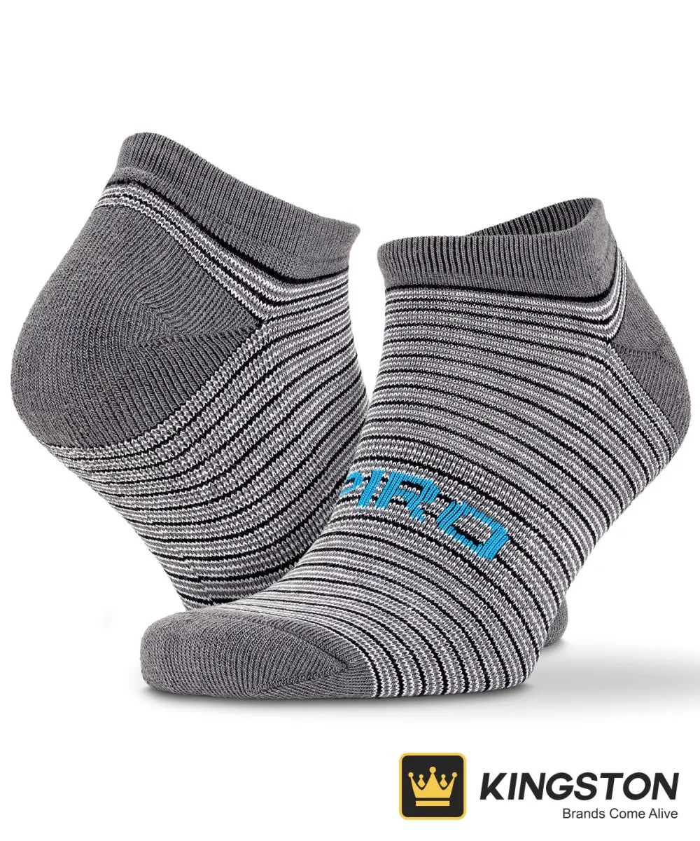 Spiro 3-Pack Mixed Stripe Sneaker Socks in Assorted